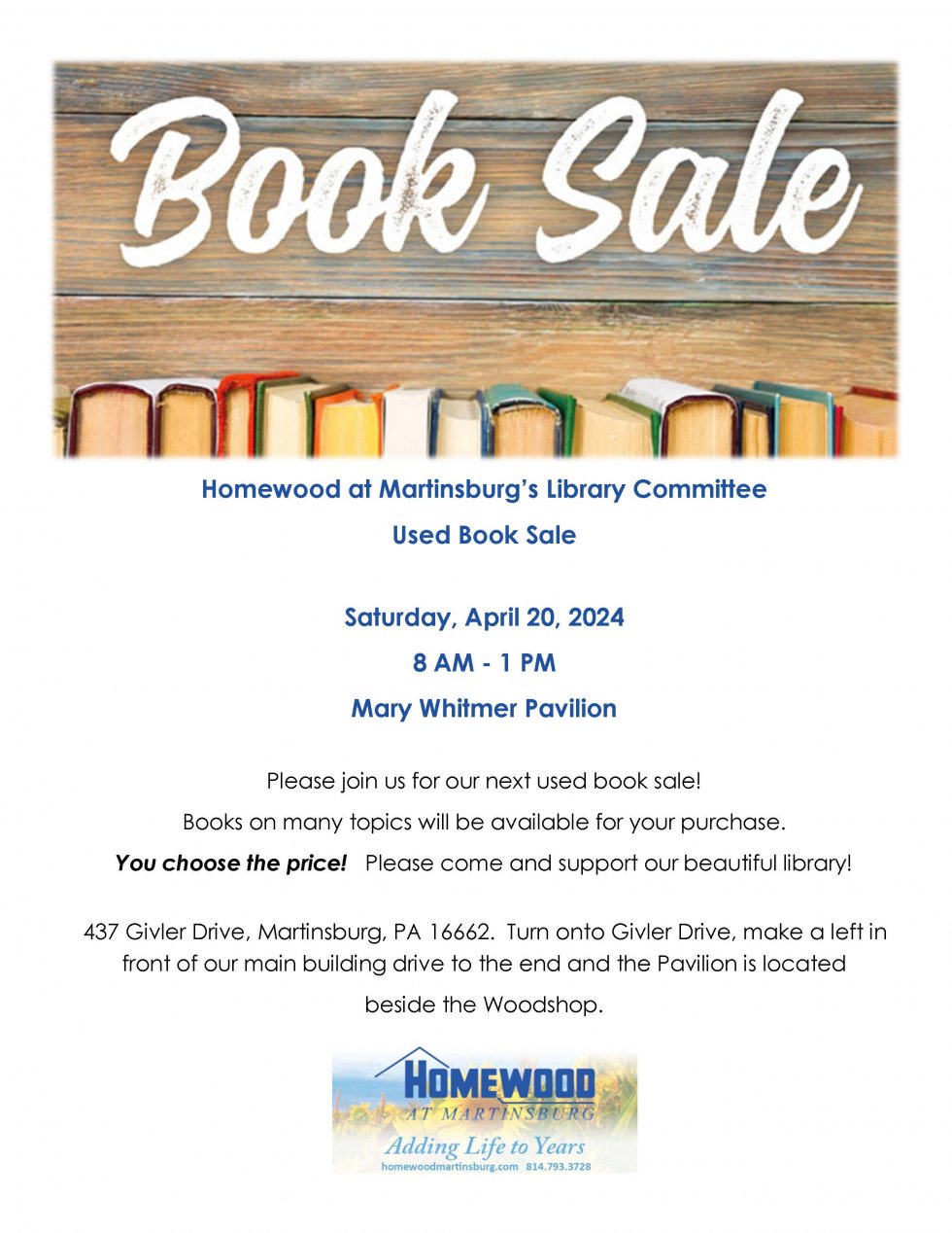 Used Book Sale Flyer