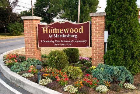 Homewood at Martinsburg sign