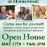 Open House May 17 9 am to 3 pm
